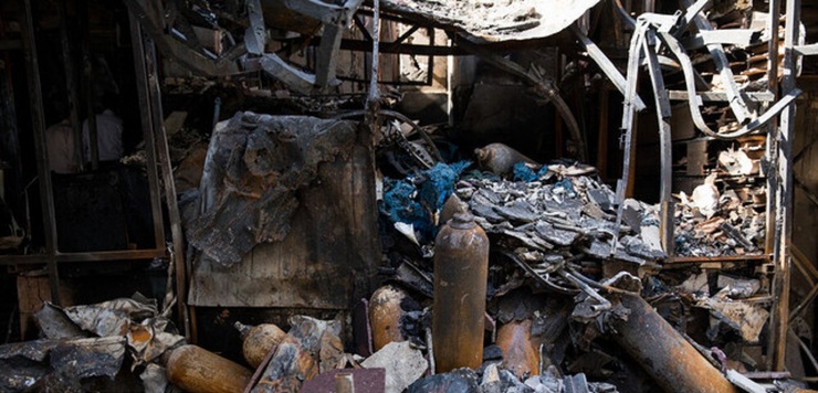 سهل‌انگاری علت حادثه آتش‌سوزی کلینیک سینا مهر