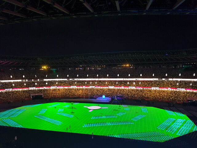 آغاز مراسم افتتاحیه بازی های پارالمپیک توکیو آغاز مراسم افتتاحیه بازی های پارالمپیک توکیو