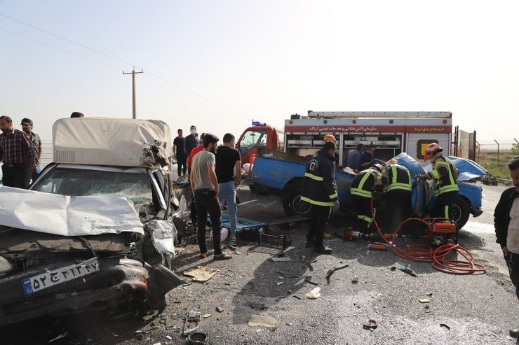 تصادف مرگبار در محور مهاباد - ارومیه/ ۴ نفر کشته شدند