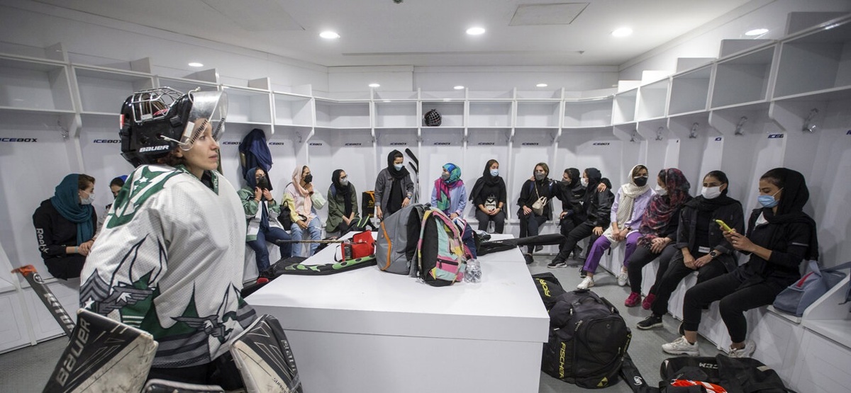 تصاویر| تیم ملی هاکی روی یخ زنان ایران