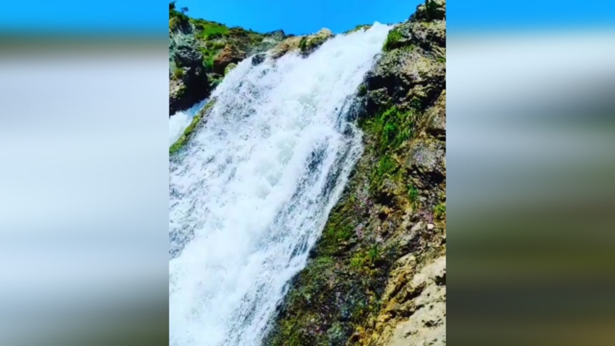 فیلم| یکی از زیباترین و مرتفع‌ترین آبشار‌های ایران