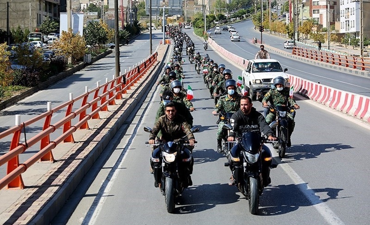 تصاویر| مراسم رژه موتورسواران نیروهای مسلح همدان
