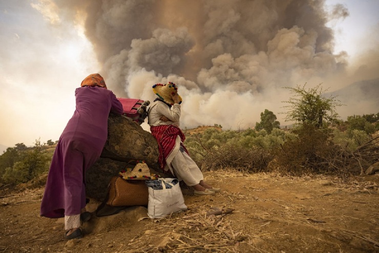 تصاویر| آتش به مراکش رسید