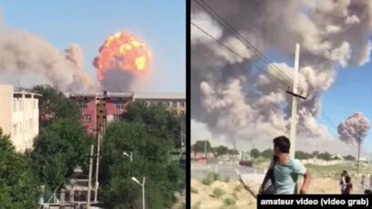جزئیات انفجارهای در انبار مهمات قزاقستان