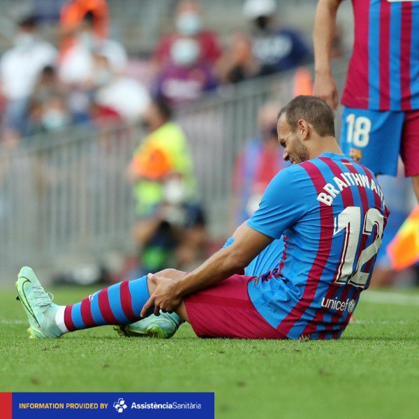 عکس| شوک به بارسا؛ شکستگی دنده ستاره اسپانیایی