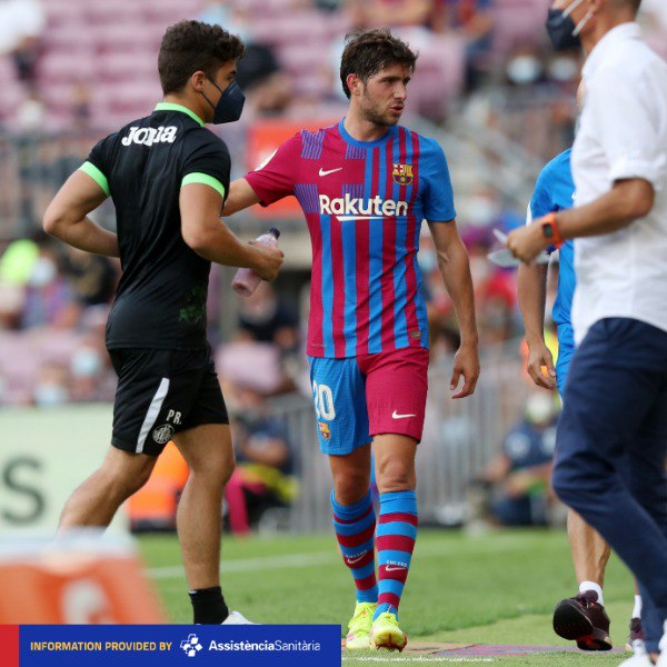 عکس| شوک به بارسا؛ شکستگی دنده ستاره اسپانیایی