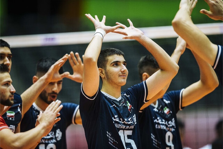 پیروزی نوجوانان والیبال ایران مقابل چک