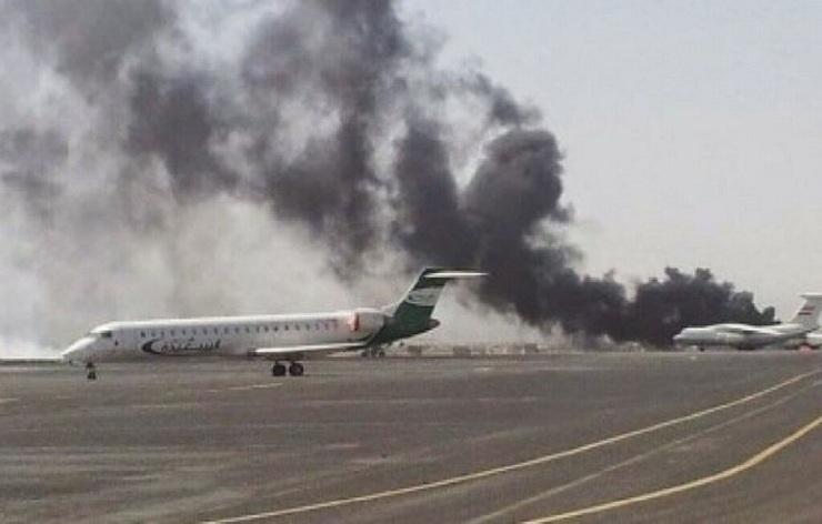 حمله به تاسیسات نظامی فرودگاه ابها عربستان