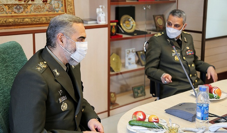 تصاویر| دیدار فرمانده ارتش با وزیر دفاع