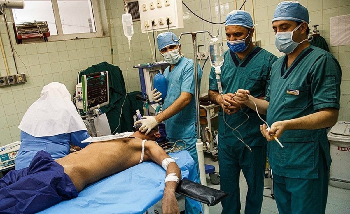 تصاویر| عمل اهدا عضو در بیمارستان گلستان اهواز