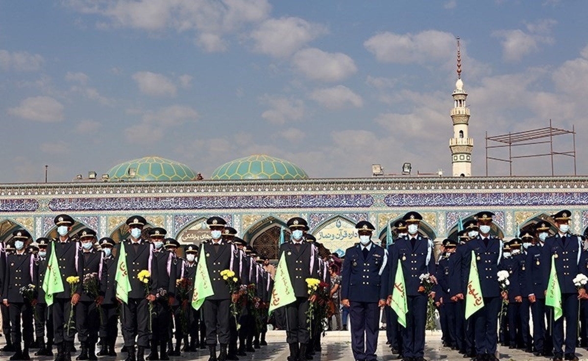 تصاویر| صبحگاه مشترک عهد سربازی در مسجد جمکران