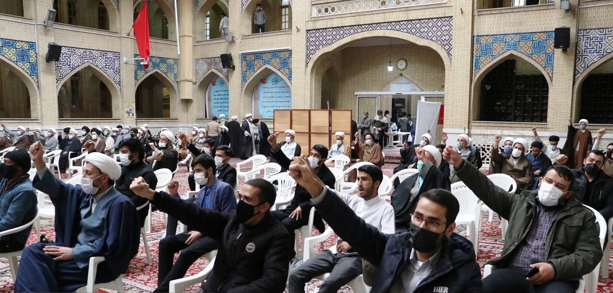 تصاویر| تجمع حوزویان مشهد در اعتراض به اقدامات تروریستی در افغانستان