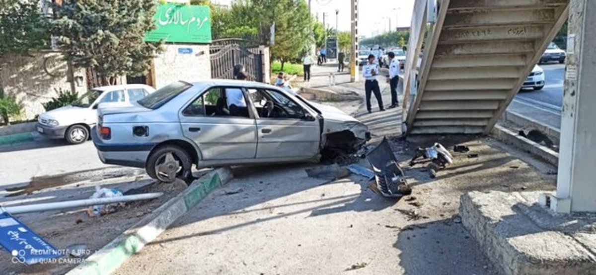 دو کشته در دو تصادف پژو‌ها با پل عابر پیاده در پایتخت