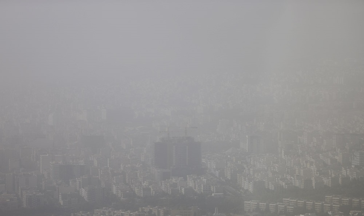 تصاویر| تهران غرق در گرد و غبار شدید