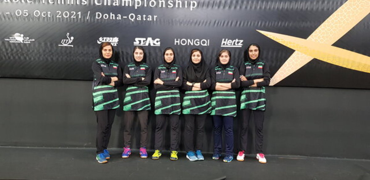 صعود زنان پینگ‌پنگ ایران به جمع ۱۰ تیم برتر آسیا