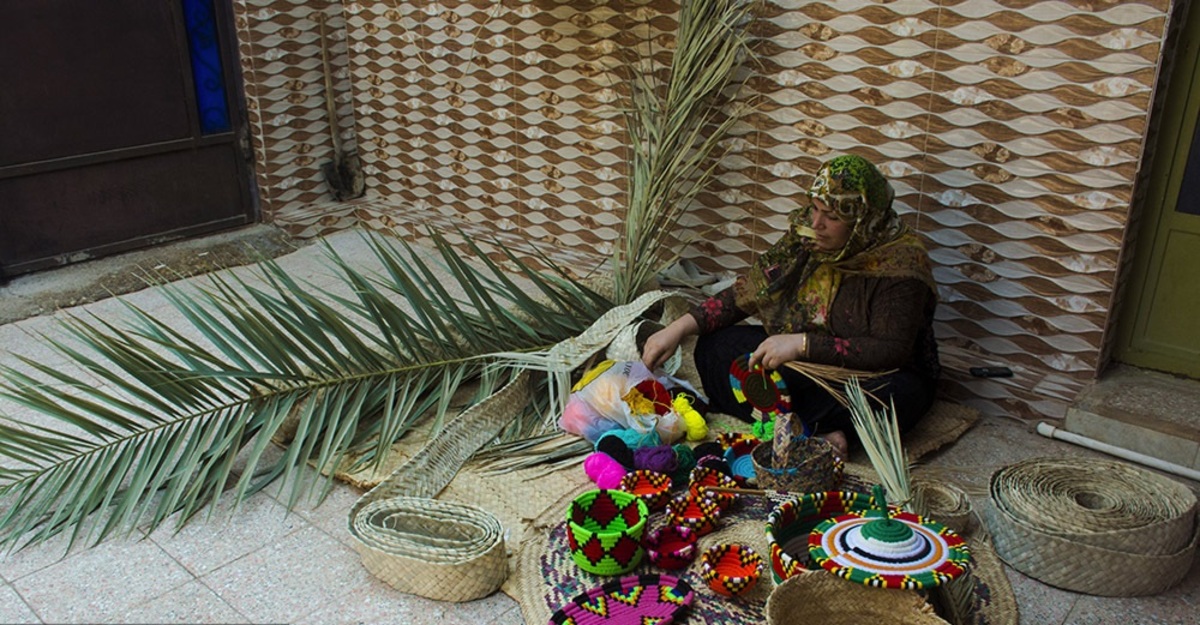 تصاویر| حصیربافی؛ هنر کهن مردمان خوزستان