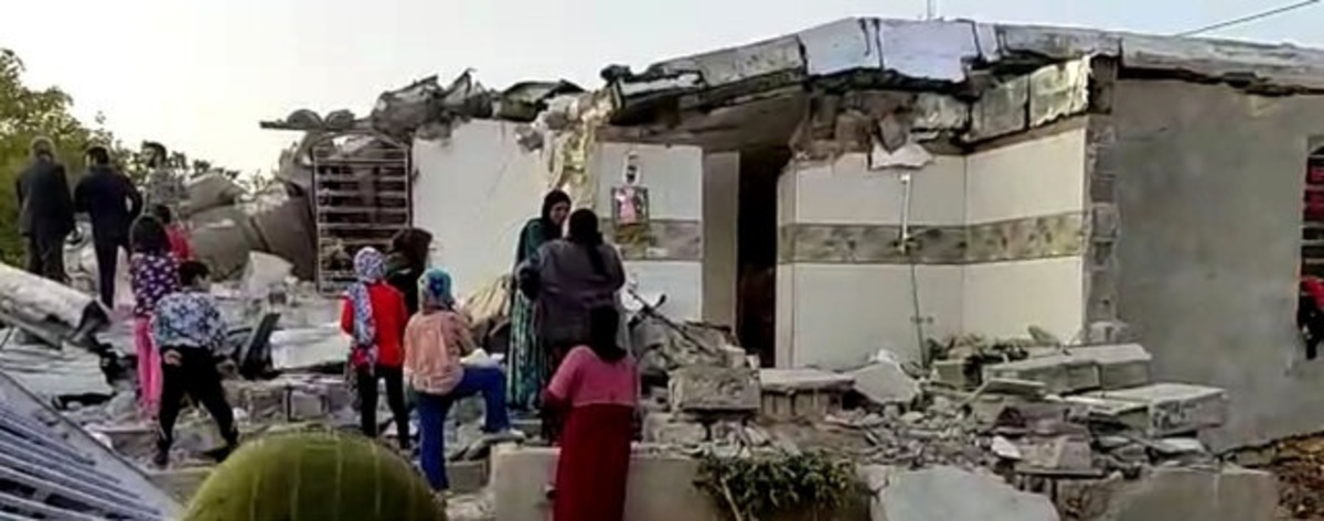تصاویر| تخریب۱۰۰ درصدی منزل مسکونی در پی انفجار در کبگیان