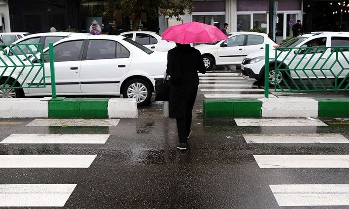 تصاویر| بارش باران پاییزی در تهران