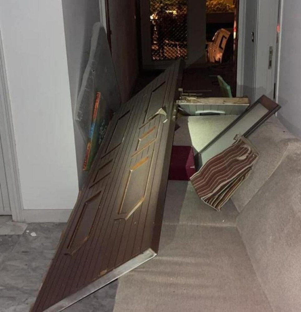 عکس| منزل نخست وزیر عراق پس از حمله پهپادی