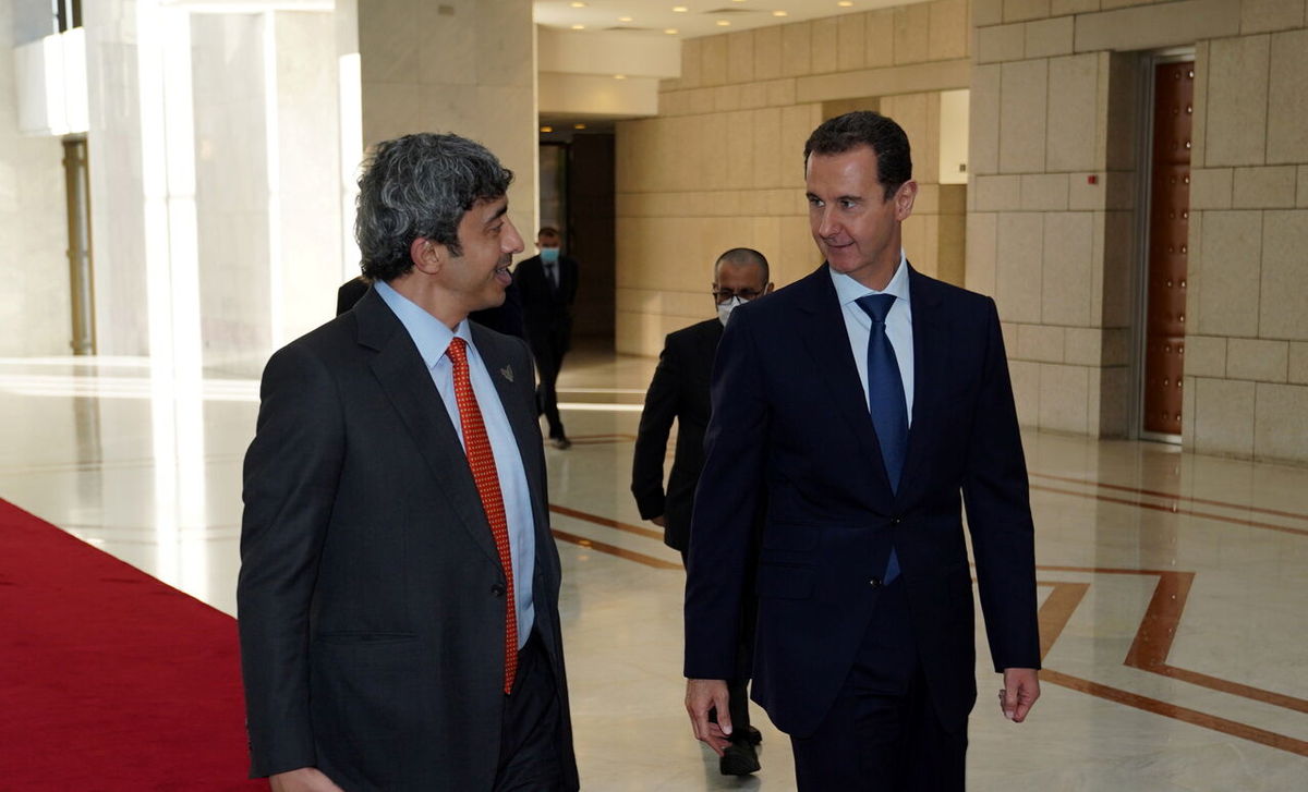 انتقاد آمریکا از دیدار وزیر خارجه امارات با بشار اسد