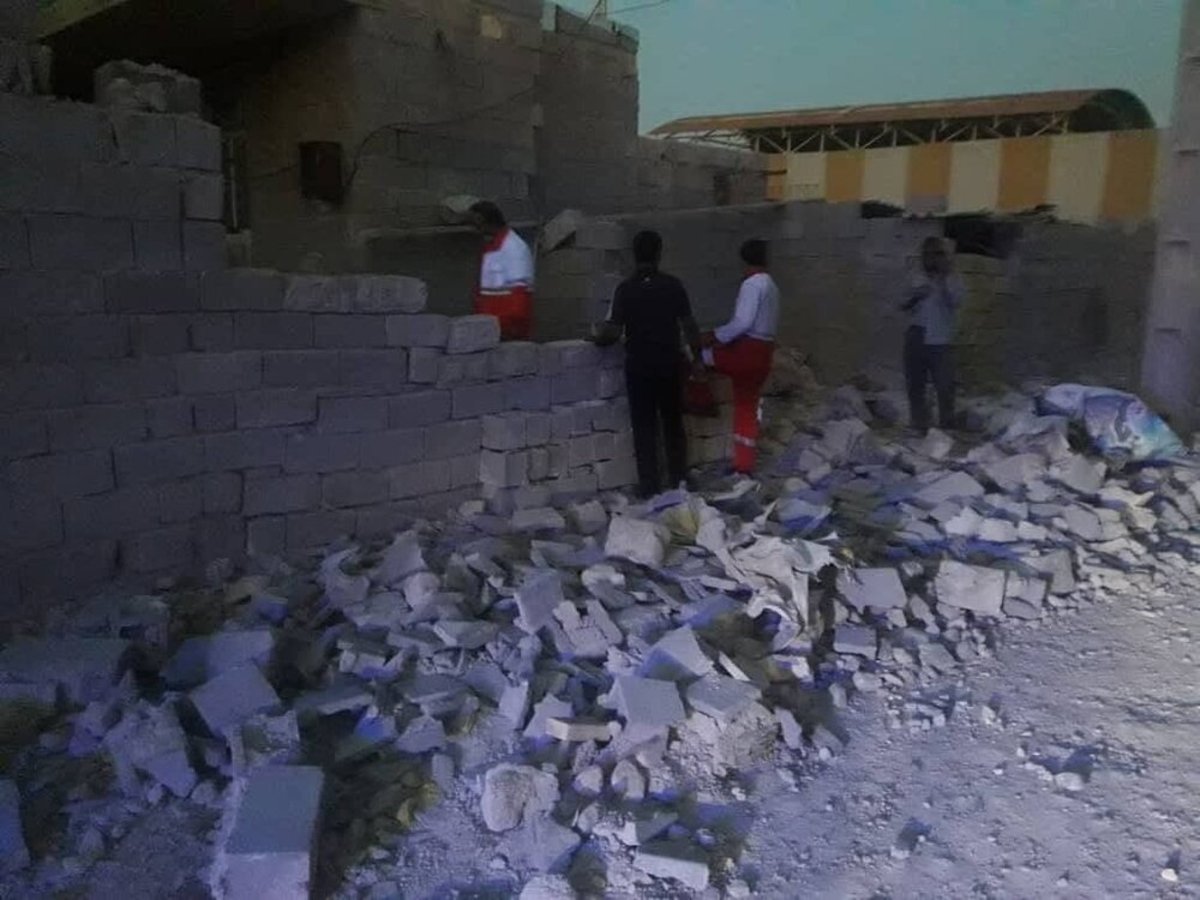 تصاویری از کانون زلزله مخرب در استان هرمزگان