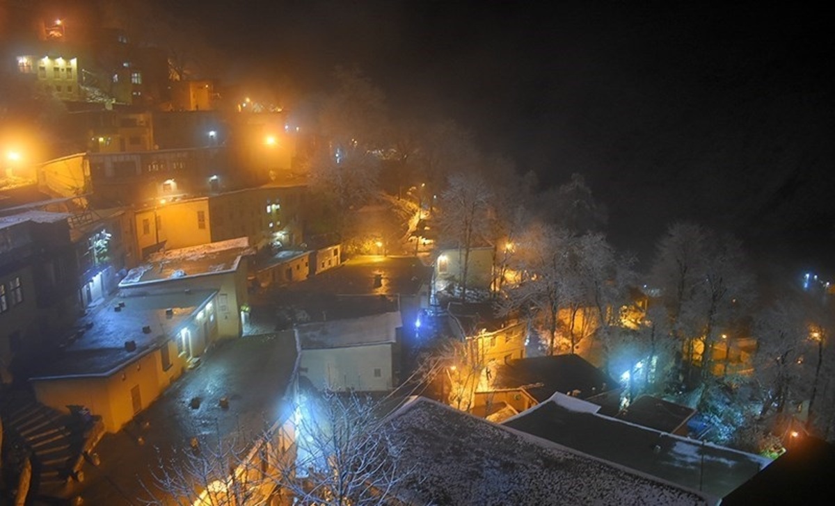 تصاویر| بارش برف در شهر تاریخی ماسوله