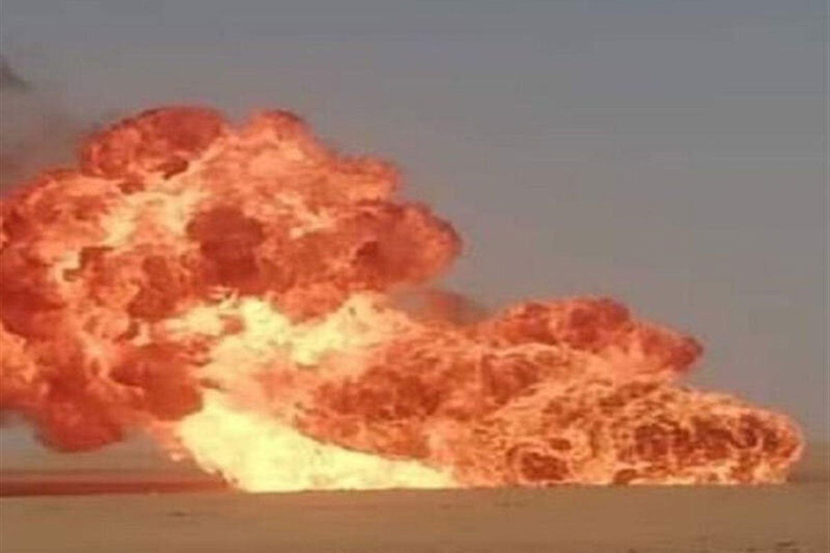 فیلم| حادثه در خط لوله انتقال نفت در روستای «رمیص» خوزستان