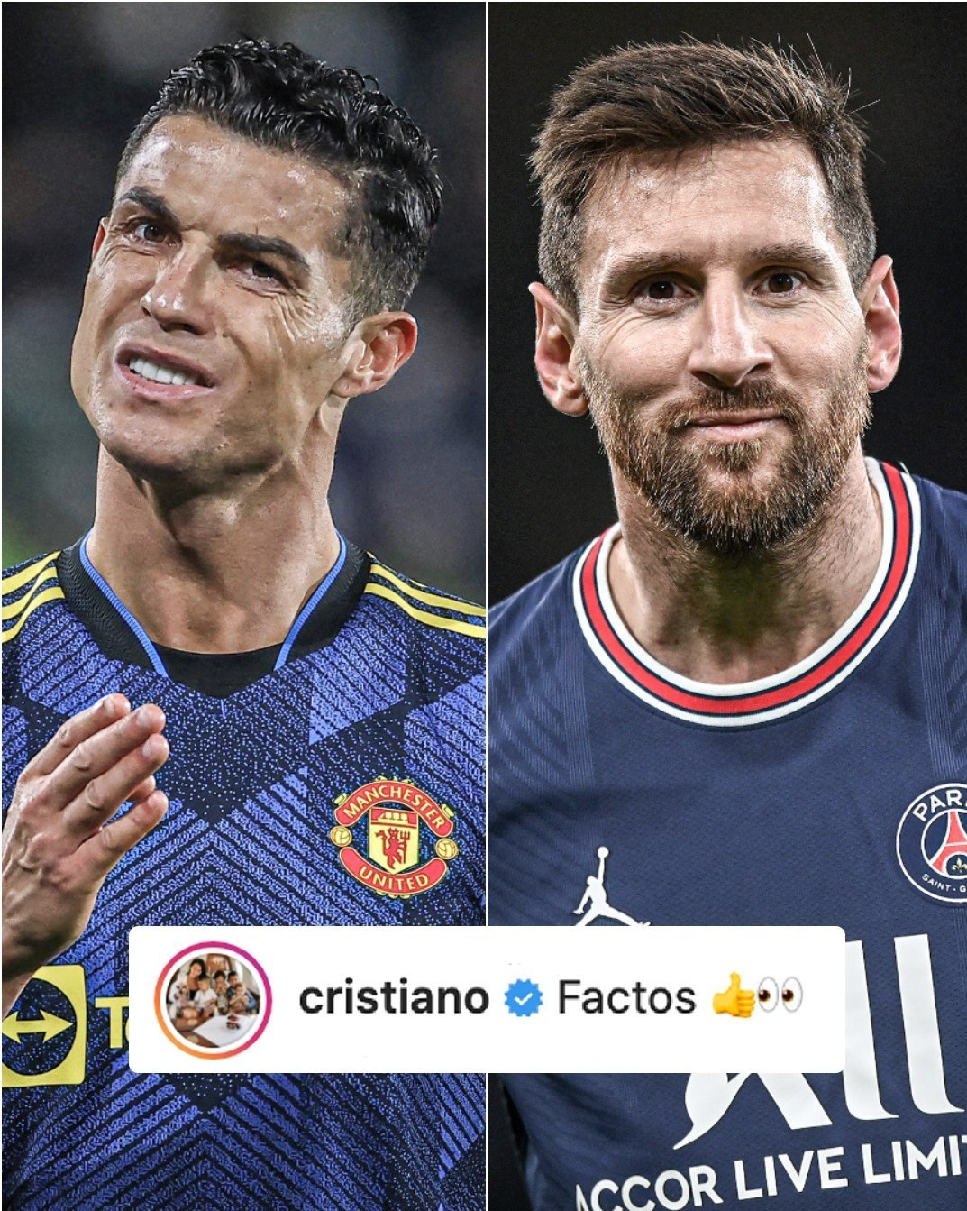 عکس| رونالدو، مسی را به سرقت توپ طلا متهم کرد عکس| رونالدو، مسی را به سرقت توپ طلا متهم کرد