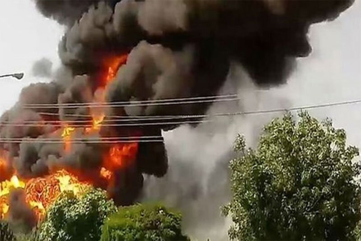 فیلم| انفجار مهیب خط لوله گاز در جنوب غرب تهران