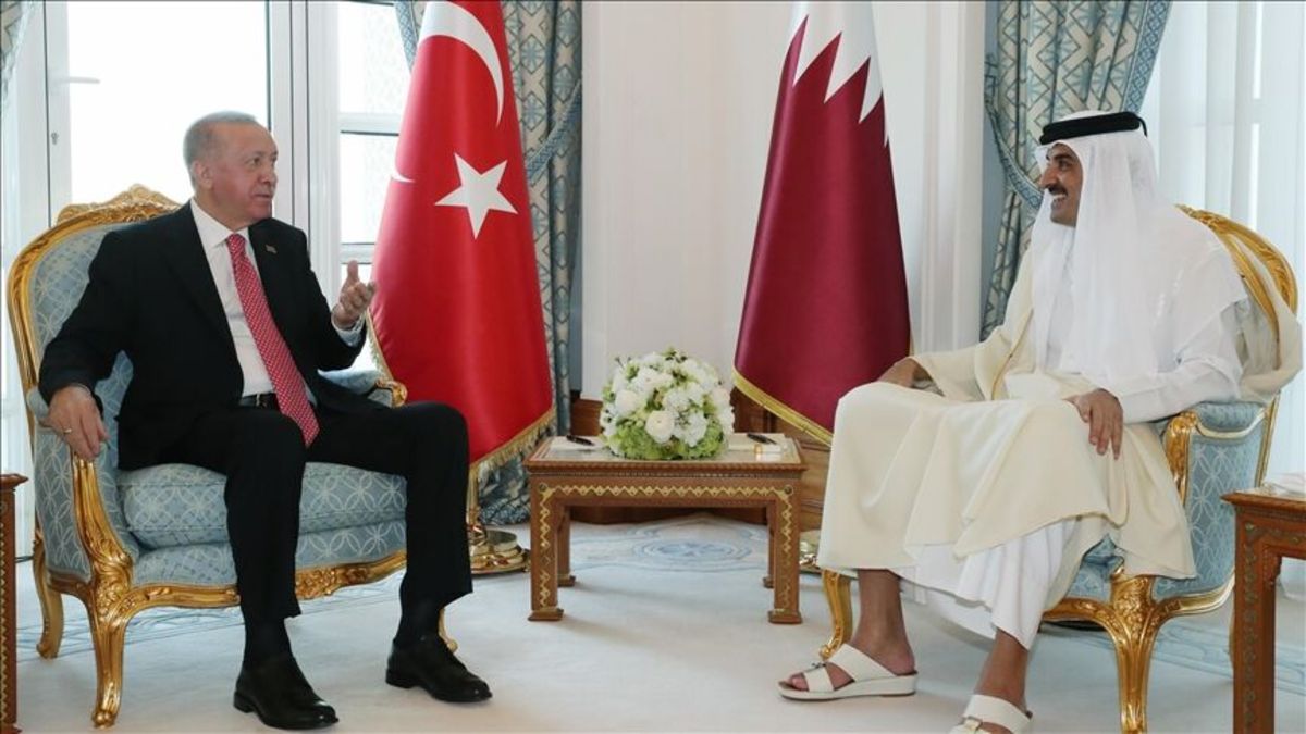 رایزنی اردوغان با امیر قطر