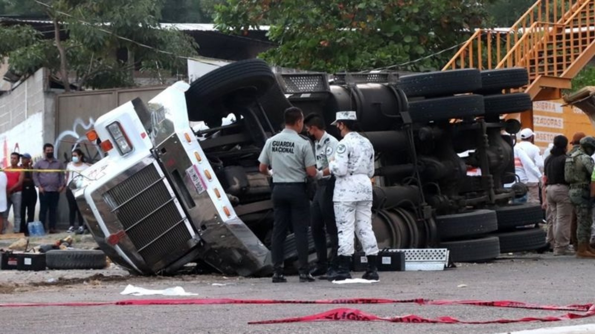 تصادف کامیون در جنوب مکزیک/ ۵۴ مهاجر کشته شدند