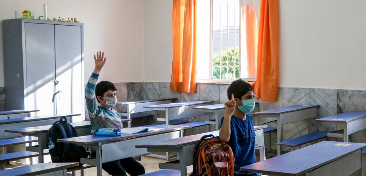 تصاویر| آغاز آموزش حضوری مدارس اهواز