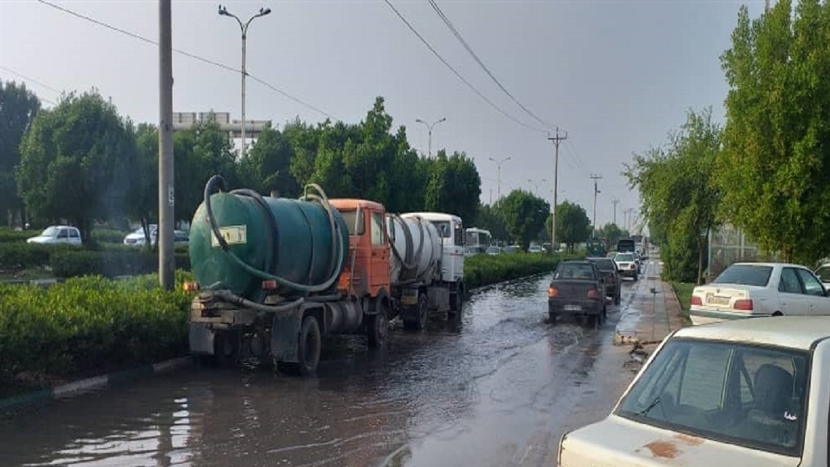 آبگرفتگی خیابان‌های شادگان برطرف شد