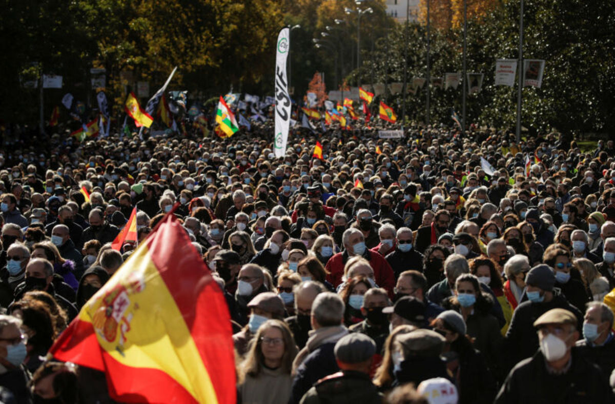 تظاهرات پلیس اسپانیا در اعتراض به اصلاح قانون امنیتی