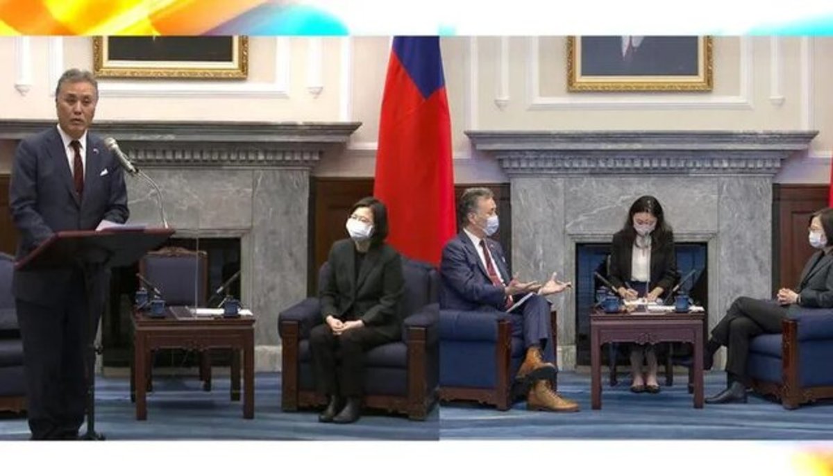قانونگذاران آمریکایی با رئیس جمهوری تایوان دیدار کردند