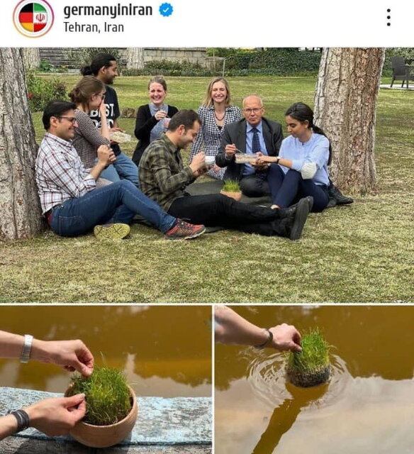 برگزاری مراسم «سیزده بدر» در سفارت آلمان در تهران