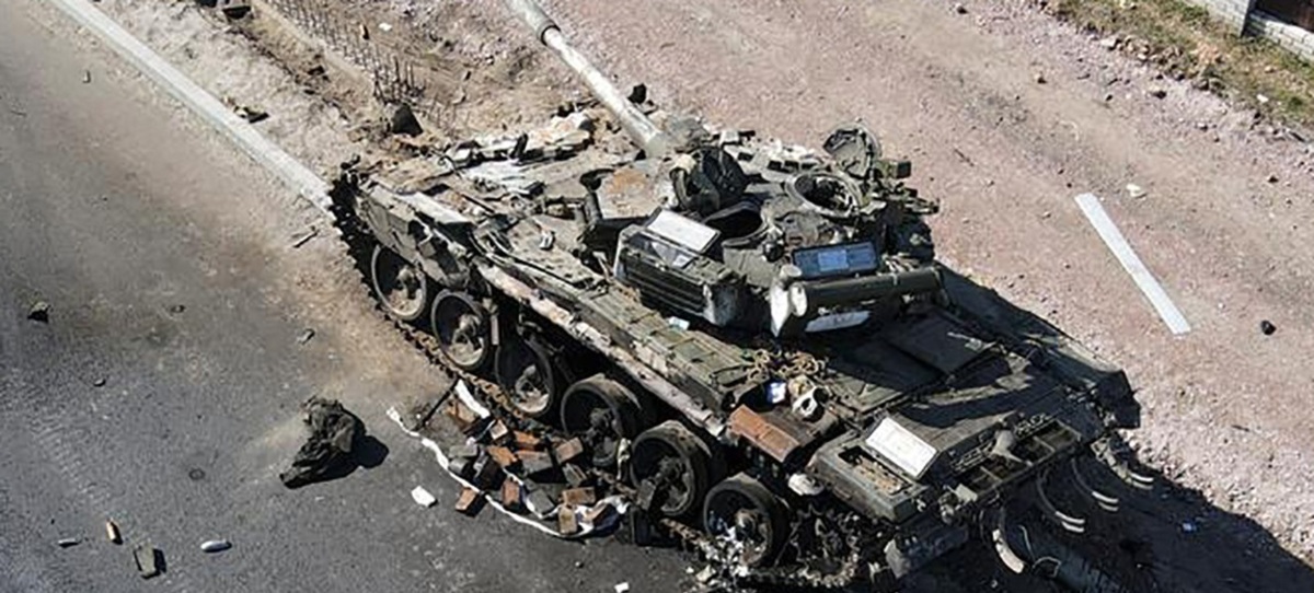تصاویر| تانک‌های نابود شده روسیه در حمله به اوکراین