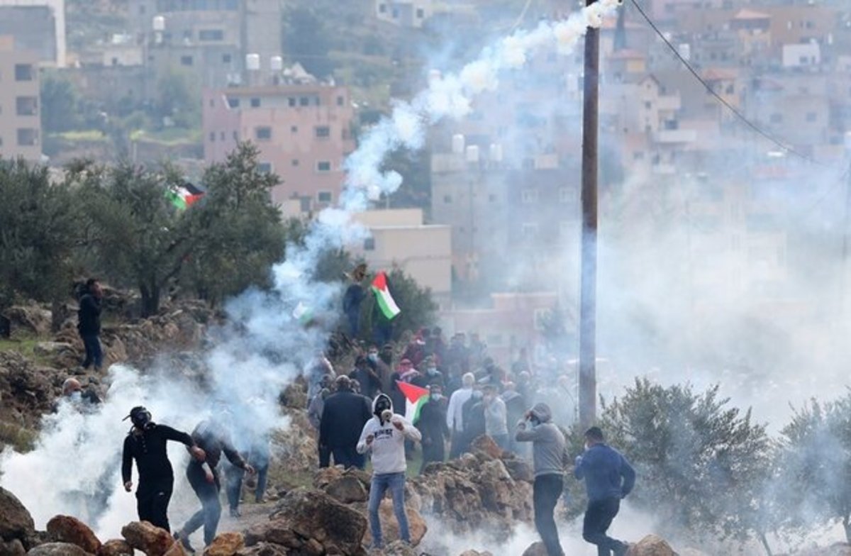 زخمی شدن ۴۵ فلسطینی در شمال نابلس