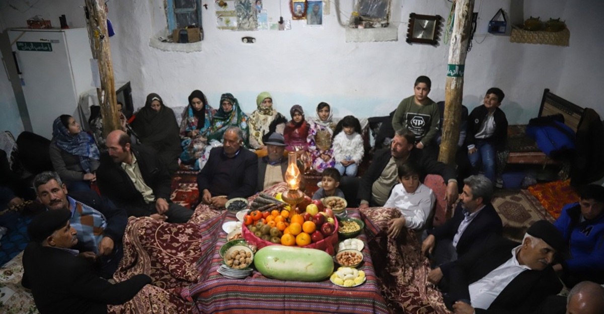 تصاویر| شب چله در مناطق روستایی اهر