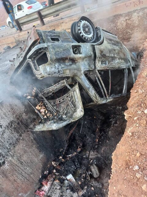 مرگ ۴نفر در سقوط مرگبار پراید از پل مرگ ۴نفر در سقوط مرگبار پراید از پل