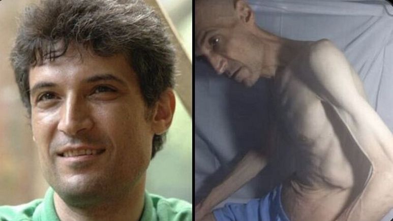 تصاویری تلخ از اعتصاب غذای فرهاد میثمی در زندان/ آمریکا واکنش نشان داد