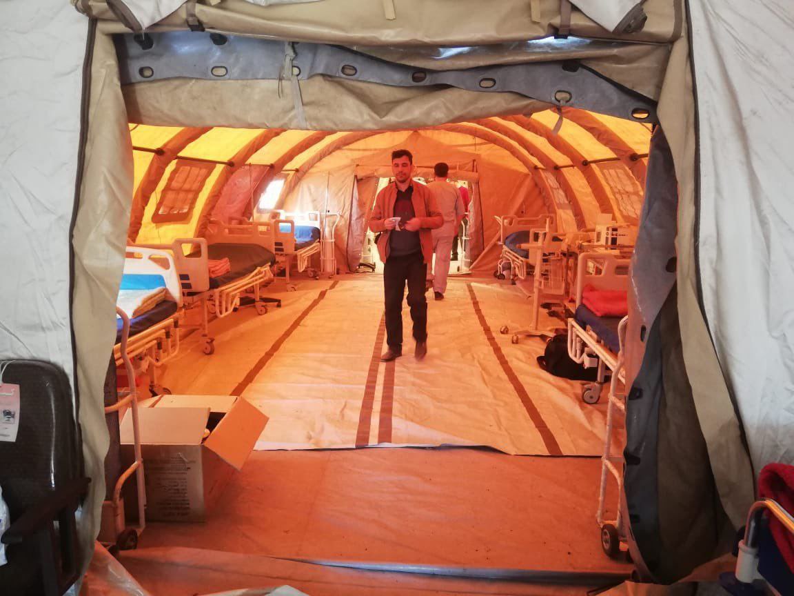 تصاویر| بیمارستان صحرایی ایران در منطقه زلزله‌زده آدی‌یامان ترکیه