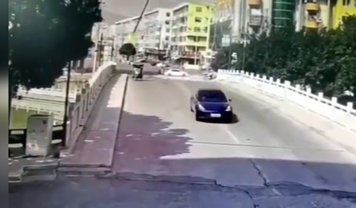 فیلم| تصادف مرگبار خودروی تسلا در چین