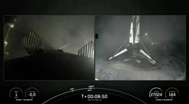 پرتاب دو موشک اسپیس‌ایکس در کمتر از ۵ ساعت!