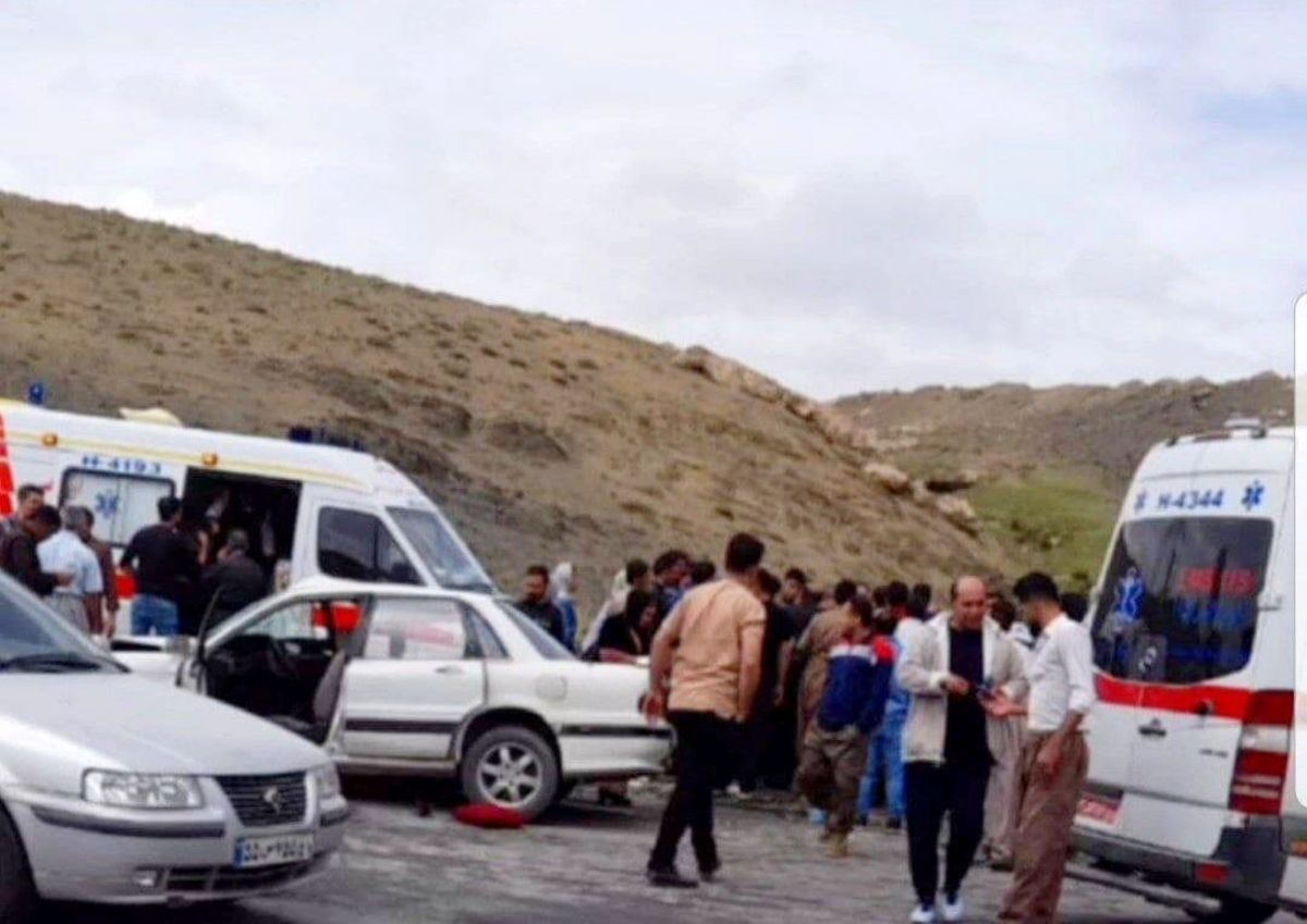 مرگ ۲ نفر در حادثه رانندگی جاده دیواندره به سنندج