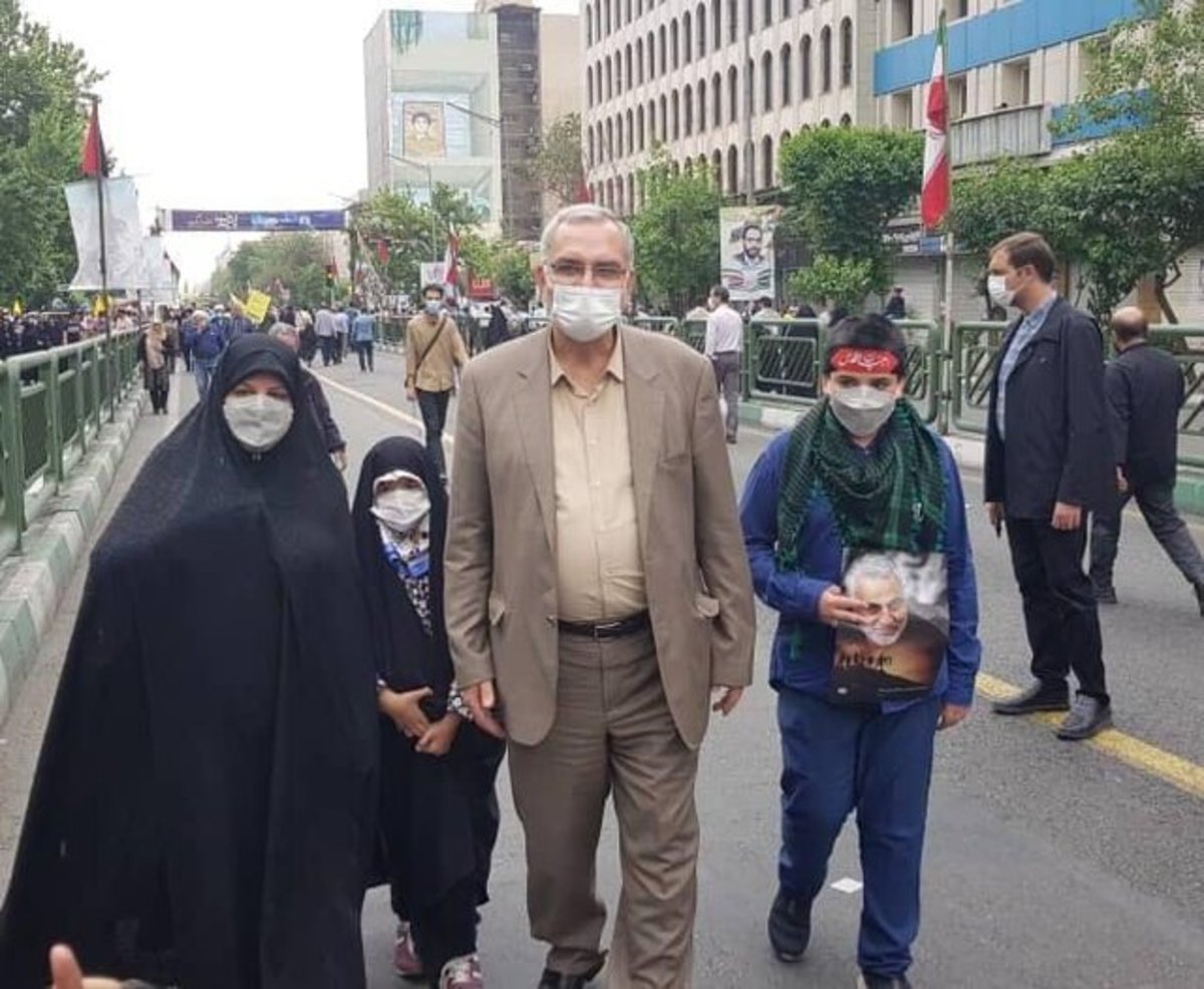 واکنش وزیر بهداشت به حضور مردم در راهپیمایی روز قدس