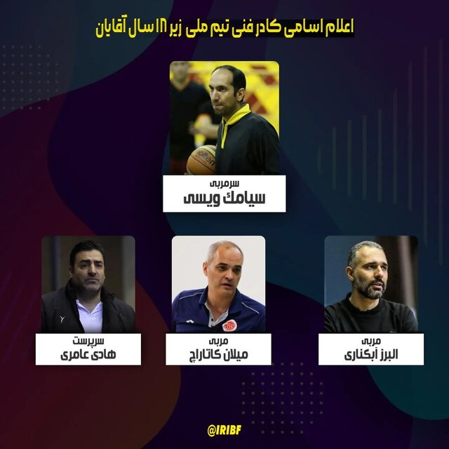 مربی خارجی در کادرفنی تیم جوانان بسکتبال/ ویسی سرمربی شد مربی خارجی در کادرفنی تیم جوانان بسکتبال/ ویسی سرمربی شد
