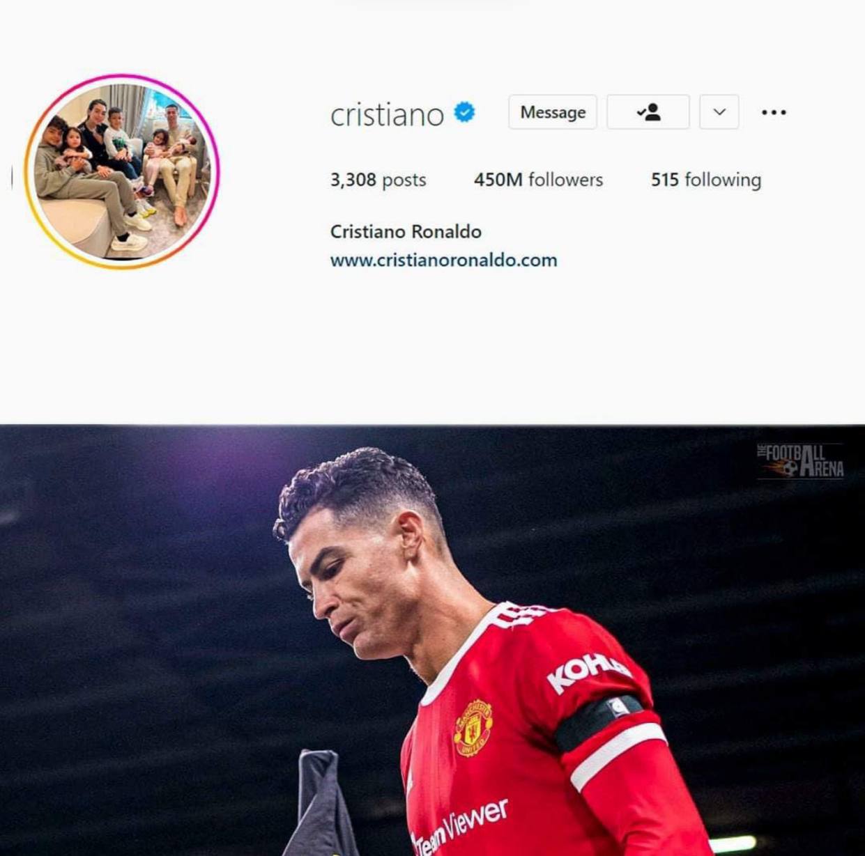 رکوردشکنی رونالدو در اینستاگرام ادامه دارد/عکس رکوردشکنی رونالدو در اینستاگرام ادامه دارد/عکس