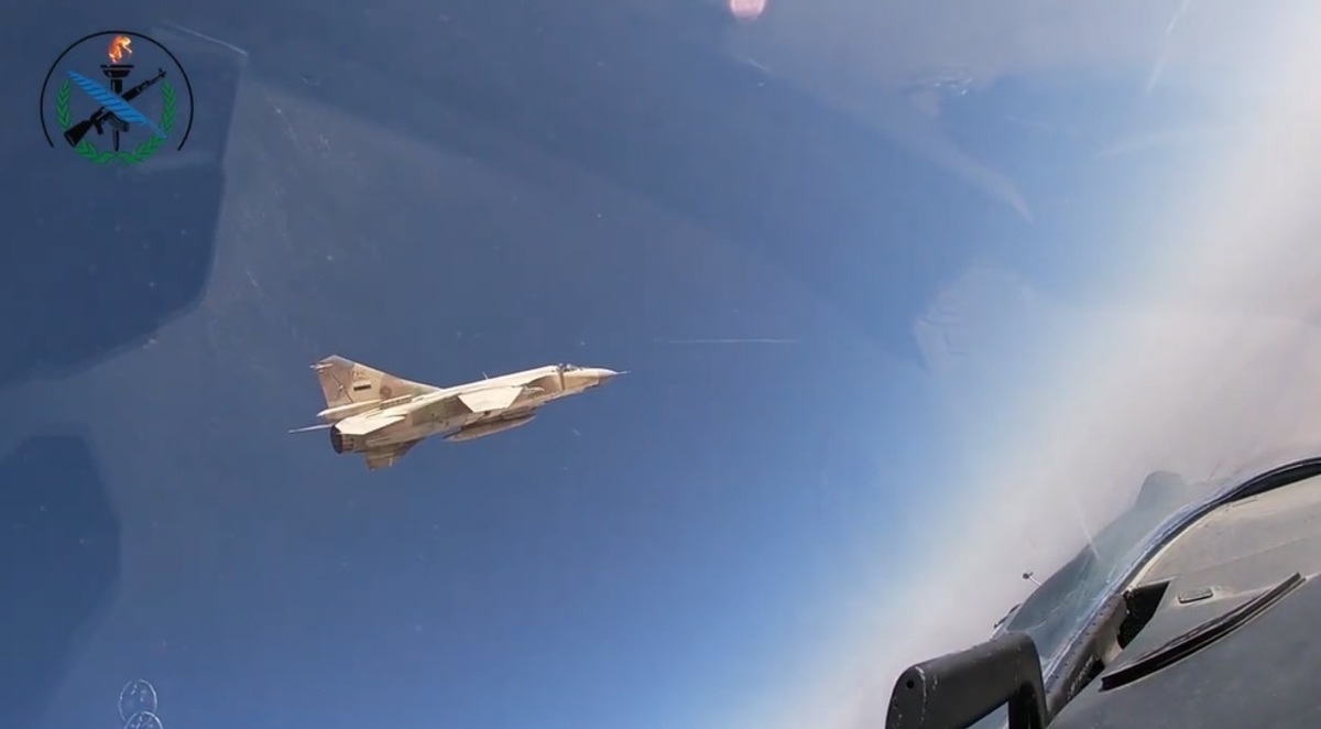 فیلم| تمرین هوایی جنگنده‌های روسیه و سوریه