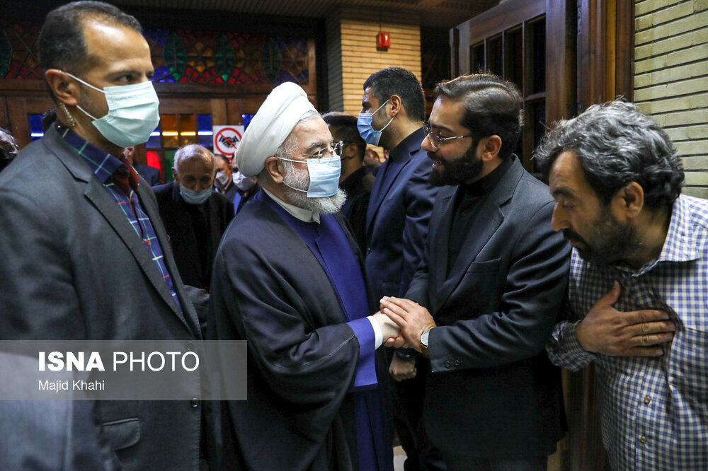 تصاویر|حضور روحانی و ظریف در مراسم ختم دعایی تصاویر|حضور روحانی و ظریف در مراسم ختم دعایی